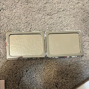 Elegant Silver Compact Mirror